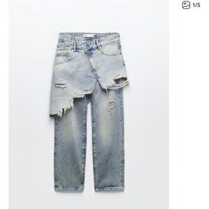 ZARA THE LAYERED DENIM PANT